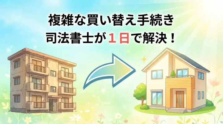 【草津市の解決事例】不動産の買い替え(売却・購入)登記を司法書士が1日で完了させたケースの画像