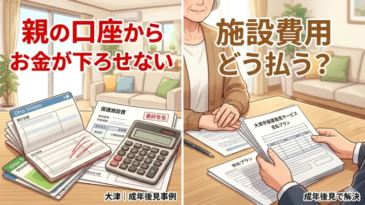 親の口座からお金が下ろせない…施設費用はどうする？【大津の成年後見事例】の画像